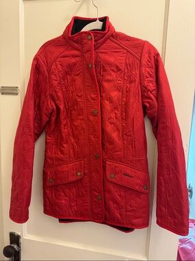 Barbour Cavalry Polarquilt Quilted Jacket in RED